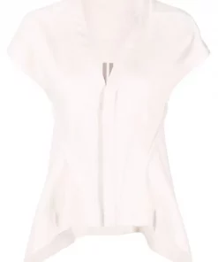 ( Nouvelle Collection ) Rick Owens 21 NATURAL Débardeur Naska En Coton Femme