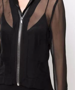 ( Nouvelle Collection ) Rick Owens 09 BLACK Veste Bomber Naska Klaus Femme -Rick Owens Soldes 17711018 38407801 600