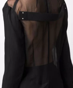 ( Nouvelle Collection ) Rick Owens Veste Lido à Simple Boutonnage Femme -Rick Owens Soldes 17711020 38408230 600