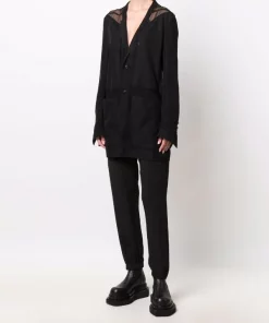 ( Nouvelle Collection ) Rick Owens Veste Lido à Simple Boutonnage Femme -Rick Owens Soldes 17711020 38408233 600