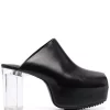( Nouvelle Collection ) Rick Owens Mules Bea Arthur 090 BLACK/CLEAR -Rick Owens Soldes 17711047 37376925 600