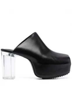 ( Nouvelle Collection ) Rick Owens Mules Bea Arthur 090 BLACK/CLEAR