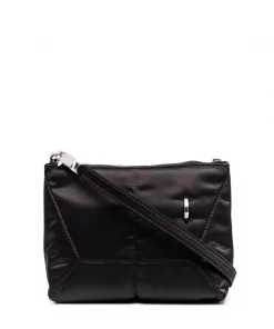 ( Nouvelle Collection ) Rick Owens 09 BLACK Petit Sac Porté épaule Adri Homme
