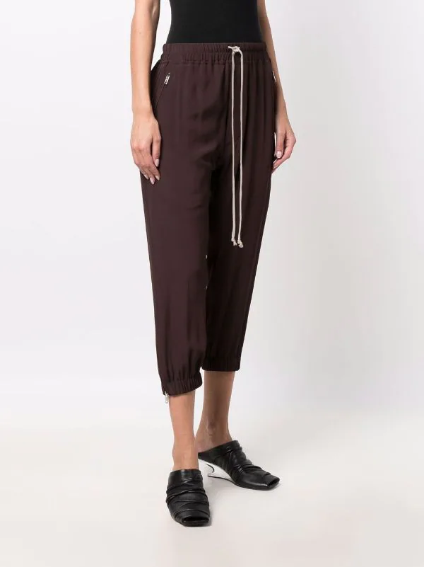 ( Nouvelle Collection ) Rick Owens 64 OXBLOOD Pantalon De Jogging à Coupe Courte Femme 5 ( Nouvelle Collection ) Rick Owens 64 OXBLOOD Pantalon De Jogging à Coupe Courte Femme – Image 3