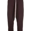 ( Nouvelle Collection ) Rick Owens 64 OXBLOOD Pantalon De Jogging à Coupe Courte Femme