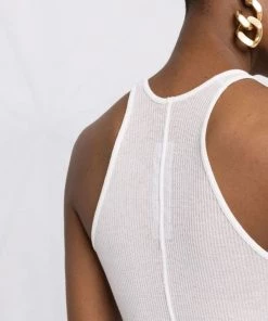 ( Nouvelle Collection ) Rick Owens 11 MILK Débardeur à Coutures Apparentes Femme -Rick Owens Soldes 17728778 37445906 600