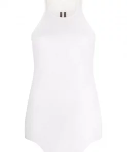 ( Nouvelle Collection ) Rick Owens 11 MILK Débardeur à Coutures Apparentes Femme