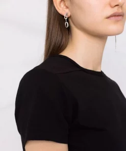 ( Nouvelle Collection ) Rick Owens T-shirt à Coupe Mi-longue 09 BLACK -Rick Owens Soldes 17728784 37449366 600