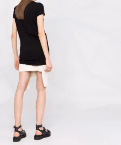 ( Nouvelle Collection ) Rick Owens T-shirt à Coupe Mi-longue 09 BLACK -Rick Owens Soldes 17728784 37450415 600