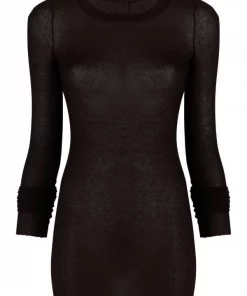 ( Nouvelle Collection ) Rick Owens 64 OXBLOOD Débardeur En Maille Nervurée Femme