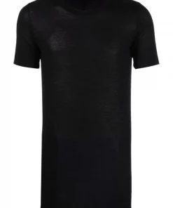 ( Nouvelle Collection ) Rick Owens T-shirt à Coupe Mi-longue Homme