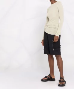 ( Nouvelle Collection ) Rick Owens Débardeur En Maille Fine Nervurée 32 VANILLA -Rick Owens Soldes 17738988 37466166 600