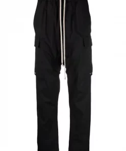 Rick Owens Pantalon Sarouel à Lien De Resserrage 09 BLACK