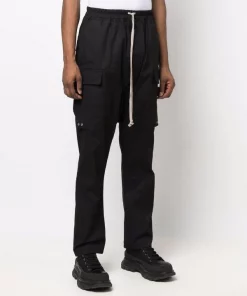 Rick Owens Pantalon Sarouel à Lien De Resserrage 09 BLACK -Rick Owens Soldes 17739093 37266598 600