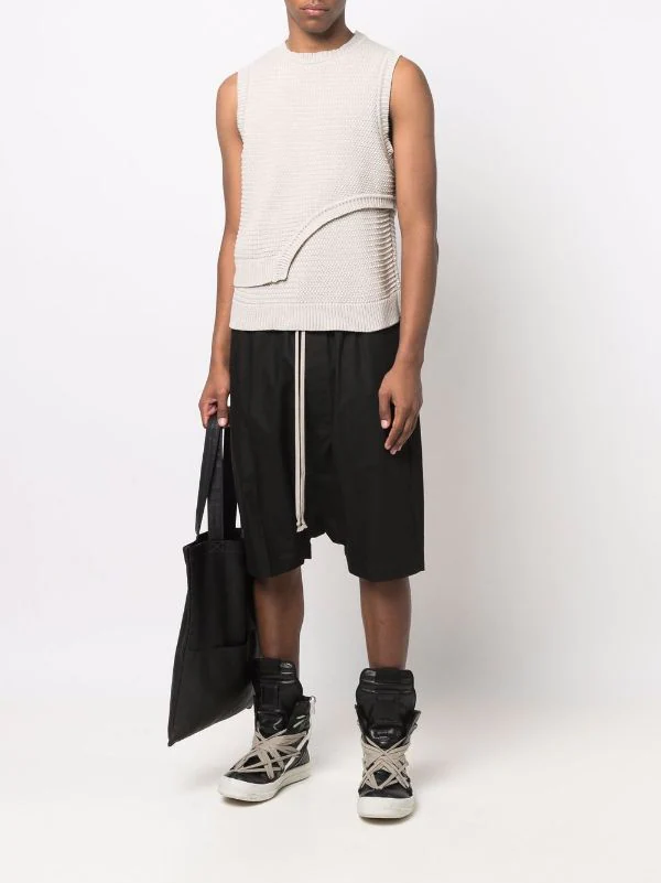 ( Positively Conscious ) Rick Owens Short Sarouel à Lien De Resserrage 09 BLACK 4 ( Positively Conscious ) Rick Owens Short Sarouel à Lien De Resserrage 09 BLACK – Image 2