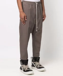 ( Positively Conscious ) Rick Owens 34 DUST Pantalon En Coton à Coupe Sarouel Homme -Rick Owens Soldes 17740543 37340351 600