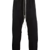 ( Nouvelle Collection ) Rick Owens Pantalon à Coupe Sarouel 09 BLACK -Rick Owens Soldes 17743774 37370228 600