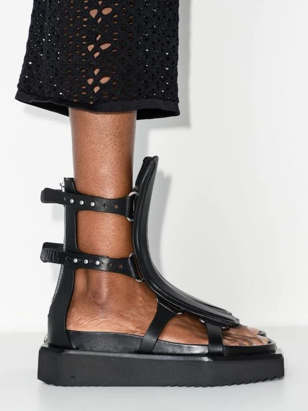 ( Nouvelle Collection ) Rick Owens 09 BLACK Sandales Cyclops Spartan à Plateforme Femme 5 ( Nouvelle Collection ) Rick Owens 09 BLACK Sandales Cyclops Spartan à Plateforme Femme – Image 3