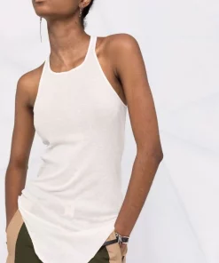 ( Nouvelle Collection ) Rick Owens Débardeur à Ourlet Incurvé Femme -Rick Owens Soldes 17745169 37306446 600