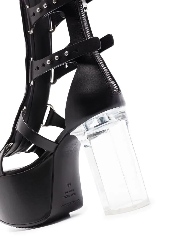 Rick Owens Sandales Spartan 135 Mm à Plateforme 090 BLACK 4 Rick Owens Sandales Spartan 135 Mm à Plateforme 090 BLACK – Image 2