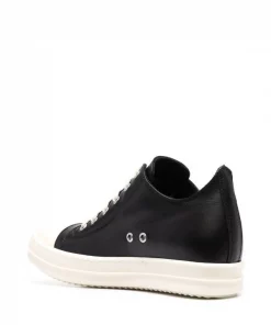 ( Nouvelle Collection ) Rick Owens Baskets Montantes à Lacets 9111 BLACK/MILK/MILK -Rick Owens Soldes 17746427 37257806 600