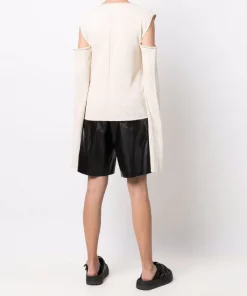 ( Nouvelle Collection ) Rick Owens 21 NATURAL Haut à Découpes Aux épaules Femme -Rick Owens Soldes 17752499 37325681 600