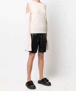 ( Nouvelle Collection ) Rick Owens 21 NATURAL Haut à Découpes Aux épaules Femme -Rick Owens Soldes 17752499 37326670 600