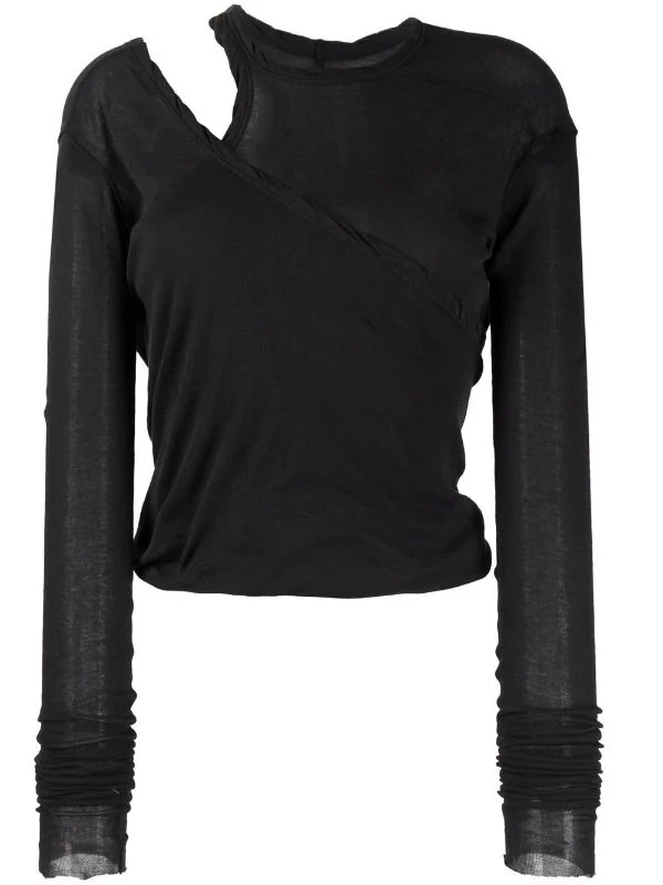 ( Nouvelle Collection ) Rick Owens Haut à Découpes 09 BLACK 3 ( Nouvelle Collection ) Rick Owens Haut à Découpes 09 BLACK