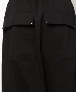 Rick Owens Short Sarouel En Coton 09 BLACK -Rick Owens Soldes 17752752 37316768 600