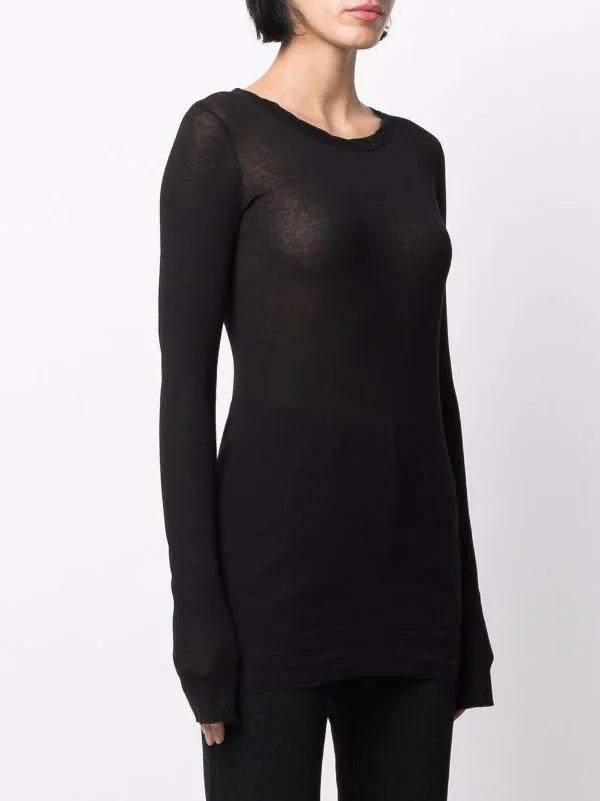 ( Nouvelle Collection ) Rick Owens Haut à Effet De Transparence 09 BLACK 5 ( Nouvelle Collection ) Rick Owens Haut à Effet De Transparence 09 BLACK – Image 3