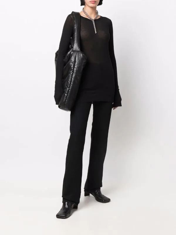 ( Nouvelle Collection ) Rick Owens Haut à Effet De Transparence 09 BLACK 4 ( Nouvelle Collection ) Rick Owens Haut à Effet De Transparence 09 BLACK – Image 2