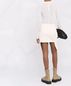 ( Nouvelle Collection ) Rick Owens Jupe Asymétrique à Lien De Resserrage Femme -Rick Owens Soldes 17753649 37445621 600