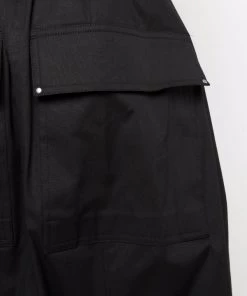 Rick Owens Bermuda à Lien De Resserrage 09 BLACK -Rick Owens Soldes 17753653 37461688 600