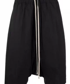 Rick Owens Bermuda à Lien De Resserrage 09 BLACK