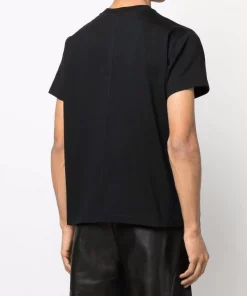 ( Nouvelle Collection ) Rick Owens T-shirt à Encolure Ronde 09 BLACK -Rick Owens Soldes 17761616 37386970 600