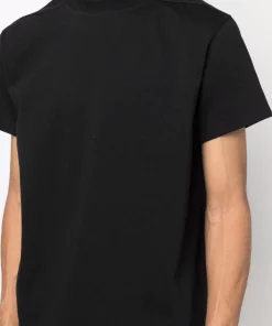 ( Nouvelle Collection ) Rick Owens T-shirt à Encolure Ronde 09 BLACK -Rick Owens Soldes 17761616 37387668 600