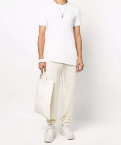 ( Nouvelle Collection ) Rick Owens Pantalon De Jogging à Taille à Lien De Resserrage 21 NATURAL -Rick Owens Soldes 17761617 37371438 600