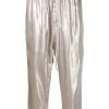 Rick Owens Pantalon De Jogging à Effet Métallisé 98 WARM SILVER -Rick Owens Soldes 17762403 37386798 600