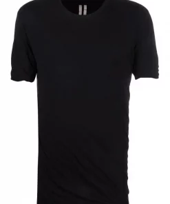 ( Nouvelle Collection ) Rick Owens 09 BLACK T-shirt à Encolure Ronde Homme
