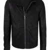 ( Nouvelle Collection ) Rick Owens Veste Bomber à Col Cheminée 09 BLACK -Rick Owens Soldes 17762464 37619736 600