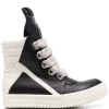 ( Nouvelle Collection ) Rick Owens 9111 BLACK/MILK/MILK Baskets Montantes Geobasket Femme -Rick Owens Soldes 17762560 37328992 600