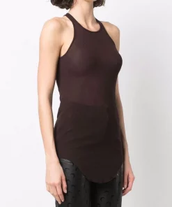 ( Nouvelle Collection ) Rick Owens Débardeur à Effet De Transparence Femme -Rick Owens Soldes 17763256 37372099 600