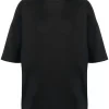( Nouvelle Collection ) Rick Owens 09 BLACK T-shirt à Encolure Ronde Homme -Rick Owens Soldes 17763258 37371416 600