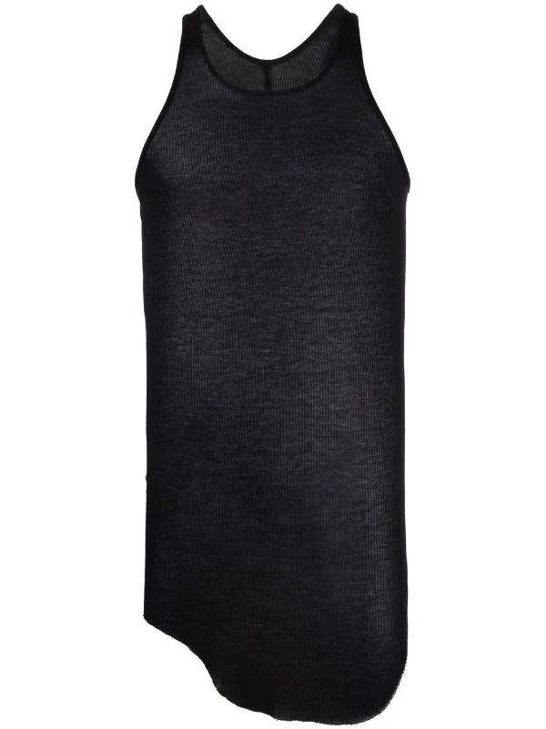 ( Nouvelle Collection ) Rick Owens Débardeur En Maille Nervurée 09 BLACK 3 ( Nouvelle Collection ) Rick Owens Débardeur En Maille Nervurée 09 BLACK
