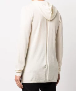 ( Nouvelle Collection ) Rick Owens NATURAL Hoodie En Maille Fine Homme -Rick Owens Soldes 17763856 37511616 600