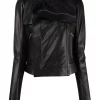 ( Nouvelle Collection ) Rick Owens Veste De Moto à Col à Rabat Femme -Rick Owens Soldes 17765712 37384894 600
