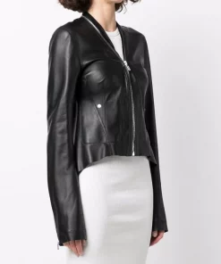 ( Nouvelle Collection ) Rick Owens Veste En Cuir à Ourlet Asymétrique 09 BLACK 9 ( Nouvelle Collection ) Rick Owens Veste En Cuir à Ourlet Asymétrique 09 BLACK -Rick Owens Soldes 17765713 37469760 600