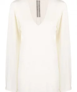 ( Nouvelle Collection ) Rick Owens Pull à Col V Femme