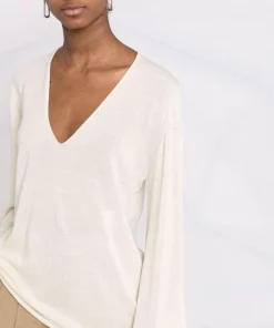 ( Nouvelle Collection ) Rick Owens Pull à Col V Femme -Rick Owens Soldes 17766351 37353480 600