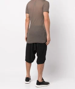 ( Nouvelle Collection ) Rick Owens T-shirt à Coupe Longue Homme -Rick Owens Soldes 17767934 39139907 600